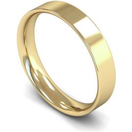 Wedfit 9ct Yellow Gold 4mm Flat Court Wedding Band Ring