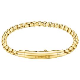 Police Men's Gold Plated Stainless Steel Bracelet