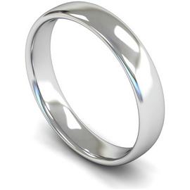 Wedfit 9ct White Gold 4mm Slight Court Wedding Band Ring