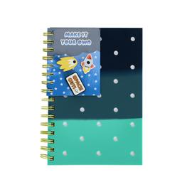Home Space Charm A5 80 Page Ruled Notebook