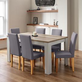 Argos Home Preston Grey Dining Table & 6 Chairs