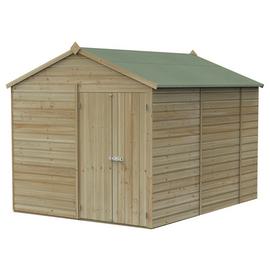 Forest Beckwood Shiplap Windowless Apex Shed - 10 x 8ft