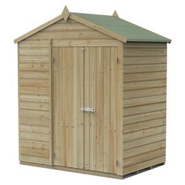 Forest Beckwood Shiplap Windowless Apex Shed - 6 x 4ft
