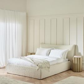 Habitat Marshmallow Kingsize End Lift Ottoman Bed - White