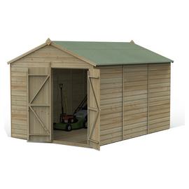 Forest Beckwood Shiplap Windowless Apex Shed - 8 x 12ft