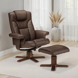 Julian Bowen Malmo Recliner Chair & Footstool