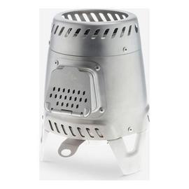 Decathlon Wood-Burning Stainless Steel Camping Stove - Grey