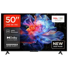 TCL 50 Inch 50V6C-UK Smart 4K UHD HDR LED TV