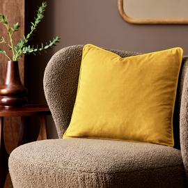 Habitat Velvet Cushion - 43x43cm
