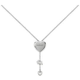 Radley Silver Plated Heart Lariat Necklace