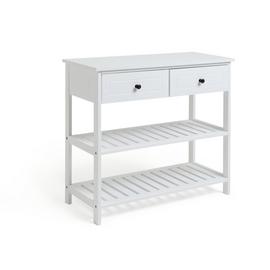 Habitat 2 Drawer Console Table - White
