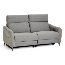 Habitat Elias Fabric 2 Seater Recliner Sofa - Grey