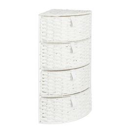 Argos Home 4 Drawer Bathroom Storage Corner Unit - White