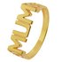 Moon & Back 9ct Gold Plated Sterling Silver Mum Ring