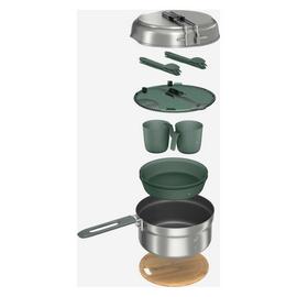 Decathlon 500 Stainless Steel Camping Cookset - 2 Person