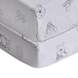 Disney Winnie The Pooh Cotton Twin Pack Nursery Fitted Sheet
