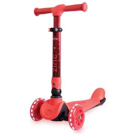 Zinc Flyte Kids Foldable 3 Wheel Scooter - Red
