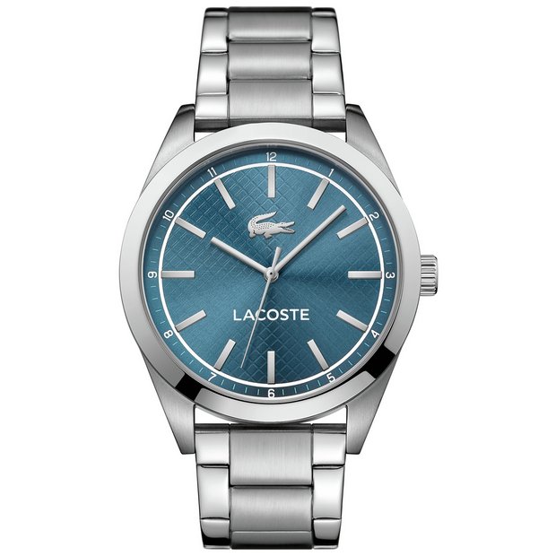 Had af Ekspedient Buy Lacoste Edmonton Men's Silver Stainless Steel Bracelet Watch | Men's  watches | Argos