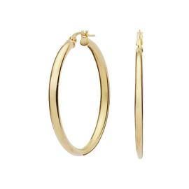Revere 9ct Gold Creole Hoop Earrings