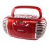 Groove Retro CD Boombox with Cassette & Radio ? Red
