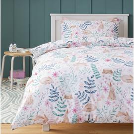 Argos Home Woodland Pink Kids Bedding Set