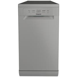 Hotpoint HP2FE10CS90SUK Slimline Dishwasher - Silver