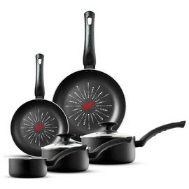 Tower Smart Start Classic 5 Piece Aluminium Pan Set - Black