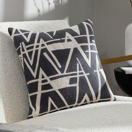 Hoem Vannes Abstract Cushion - Grey - 45x45cm