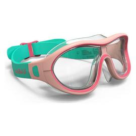 Decathlon Kid's Pool Mask with Clear Lenses Swimdow Pink