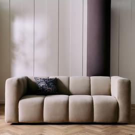 Habitat Kristen Fabric 3 Seater Sofa - Cream