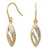 Revere 9ct Gold Diamond Cut Drop Earrings
