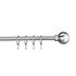 Argos Home Ext Metal Classic Ball Curtain Pole - S Steel