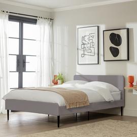 Habitat Kristopher Double Fabric Bed Frame - Grey