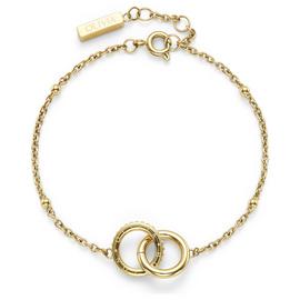 Olivia Burton Stainless Steel Gold Plated Interlock Bracelet
