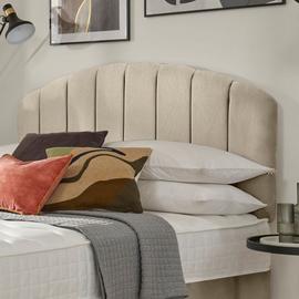 Silentnight Merlin Fabric Double Headboard - Sand