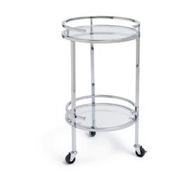Habitat Chrome and Glass Drinks Trolley