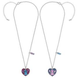 Disney Stitch and Angel BFF Necklace Set