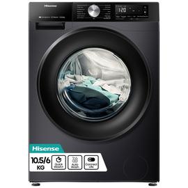 Hisense WD3S1043BB3 10.5/6KG 1400 Spin Washer Dryer - Black