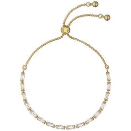 Ted Baker Gold Plating Crytal Baguette Adjustable Bracelet