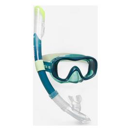 Decathlon Adult DryTop Snorkelling Kit 100 COMFORT Green L