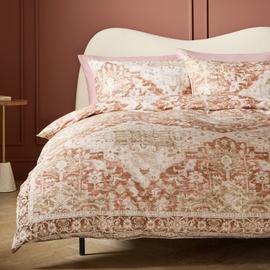 Habitat Vintage Rug Print Natural Bedding Set