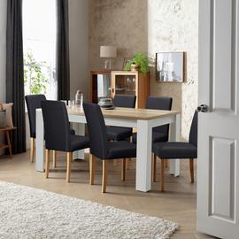 Argos Home Preston Grey Dining Table & 6 Chairs