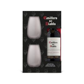 Concha Y Toro Casillero Wine & Stemless Glasses Gift Set