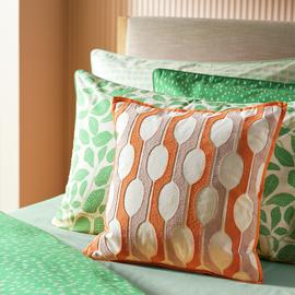 Habitat x Scion Billow Cushion - Orange - 43x43cm