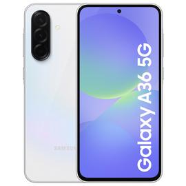 SIM Free Samsung Galaxy A36 5G 256GB AI Mobile Phone - White