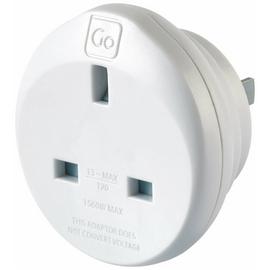 Go Travel UK to USA Travel Adaptors - Set of 2