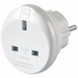 Go Travel UK to Europe Travel Adaptor - Set of 2