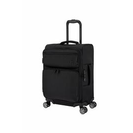 IT Luggage Expandable 8 Wheel Soft Suitcase - Black, Small