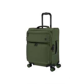 IT Luggage Expandable 8 Wheel Soft Suitcase - Green, Small