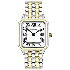 Sekonda Monica Two Tone White Dial Bracelet Watch